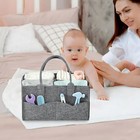 Baby Diaper Caddy Organizer  Portable Travel Diaper Organizer  Nursery Caddy