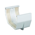 Amerimax 5 In  H X 3 In  W X 3 3 In  L White Vinyl Gutter Connector