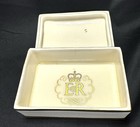 Queen Elizabeth Ii Coronation Trinket Box 1953 J Fryer   Son England 4-3 4   x 3   