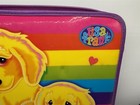 Vintage Lisa Frank 3-ring Puffy Binder Zip Close Puppy Dog  has Issue 