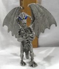 Rawcliffe Pewter Dragon  3    Figurine W blue Eyes