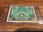 1944 Ww2 France 2 Francs Banknote Note Bill Currency 
