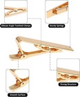 5p Tie Clips For Men  5 Different Classic Tie Bar  Stainless Steel Tie Clip For