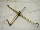 Antique Brass Apothecary Pharmaceutical Scale Gold W weights   Box C