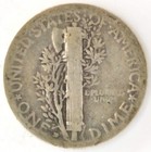 1931 D  Mercury Dime Us 5 Cent 90  Silver Coin Denver Mint United States