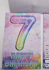 7th Birthday Party 20 Invitation Cards With Envelopes  Rainbow Holographic Card