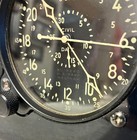 Vintage Wwii Waltham Cdia 8 Day Aircraft Clock  Refurbished  In Lucite Stand