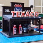    1 64   themed Scene  Old-fashioned Gas Station On Route 66 