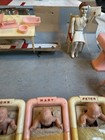 Old Vintage Renwal Doll House Nursery Baby Set W Nurse Bottles   Box Lot