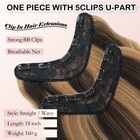 Thick One Piece Clip In Hair Extensions As Human Natural 18inch Full Head U-part