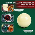 20 Pcs Pool Ball Billiard Accessories Set Included 16 Ball 2 Pool Cues Stick    