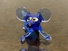 Rare Vintage Ukraine Soviet Ussr Hand Blown Art Glass Mouse Figure 1970 s