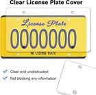 License Plate Covers- Clear Flat License Plate Protector  Unbreakable Transparen