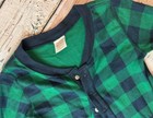 Hanna Andersson Unisex Kids 140 10 Green Blue Plaid Winter One Piece Pajamas