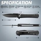 Flissa Folding Pocket Knife 4 5 g10handle Edc Knife W d2 Steel Blade Button Lock