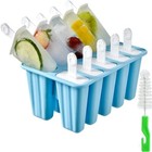 Silicone Popsicle Molds 6   10-cavity Diy Ice Pop Mold For Kids Adult Bpa Free