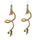 Parrot Swing Toy - Diy Rope Climbing Stand With Decorative Pendant  Beak Gnawin