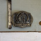 Redman Native American Chief Limited Edition Western Belt Buckle 1988