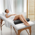 Saloniture 3 4 Round Massage Table Bolster Under-knee Pillow Pad - 26 X 6 X 4   