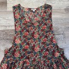 Vintage Liberty Of London 90s Floral Cotton Pinafore Apron Dress Prairie Cottage