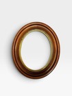 Oval Antique Miniature Portrait Wooden Painting Frame 12x9
