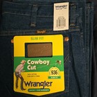 Wrangler Men s Slim Straight Blue Dark Wash Denim 5-pocket Jeans