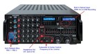 Kj dj Amplifier Karaoke 3000w Built Hdmi-arc  Optical  Bluetooth  Usb Recording