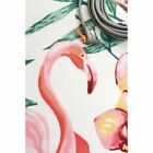 Nuloom New Indoor Outdoor Modern Tropical Flamingo Area Rug In Off White Pink