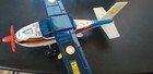 Vintage Airplane Tin Wind-up Toy  Original Box  Works
