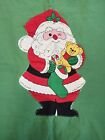 Vintage Christmas Quilt Wall Hanging Santa Handmade Holiday 33  X 21    Unique 
