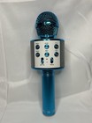Wireless Karaoke Microphone With Bluetooth   Built In Speaker  Blue - New