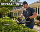 22  Cordless Hedge Trimmer 20v Battery Powered Dual Action Blade W  2 Batteries