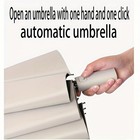 12-rib Automatic Umbrella Folding Rain Windproof Uv Protection Compact Travel Um