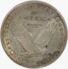 1916-p Standing Liberty Quarter As Shown In The Figure - Very Fine Condition 