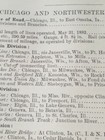 1884 Railroad Document Chicago   Northwestern Railway East Omaha Iowa Afton Wi