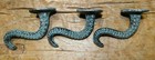 2 Cast Iron Octopus Tentacle Wall Hooks Bathroom Towel Hook Nautical Coat Key