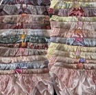 Random 6 Pairs  Us-xxl jp-5l Japanese Embroidery Silky Tricot Nylon Panties