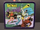 Vintage 1966 Batman   Robin Tv Dc Comics Lunchbox   Thermos Alladin Industries
