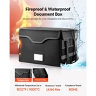 Uimoso Fireproof    Waterproof Document Storage Box With Lock  1832     Protection