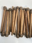 Wood Bobbins Spools Wooden Industrial Style Spindles 8 75  Wooden Quills Lot-30 