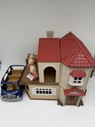 Calico Critters Red Roof Country Home House Car   Rabbit Family