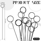 30 Pcs Floral Card Holder Pick Metal Wire Flower Place Card Stick 13 4 In
