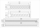 Celtic Knot Border 4 Piece Stencil Set-border-14 Mil -painting crafts templates