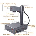 Auto Focus 60w Fiber Laser Marking Machine Metal Steel Marking Fit Lightburn