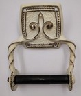 Vintage Amerock Bonaventure Wall Mounted Toilet Tissue Holder In Regency White 