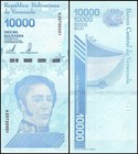 Venezuela 10000 Bolivar Soberano  2019  P-109a 1  Unc X 10 Pcs