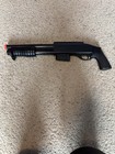 Double Eagle Airsoft Tri Shot Shotgun Black Pistol Grip With Orange Tip