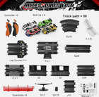 3 In 1 Slot Car Race Track Sets With 4 High Speed Slot Cars  Electric Race Car T