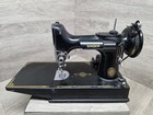 Singer Featherweight 1951 Model 221 Sewing Machine  black  Works Read    