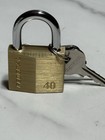 Federal 40 Lock Brass Padlock W  2 Keys